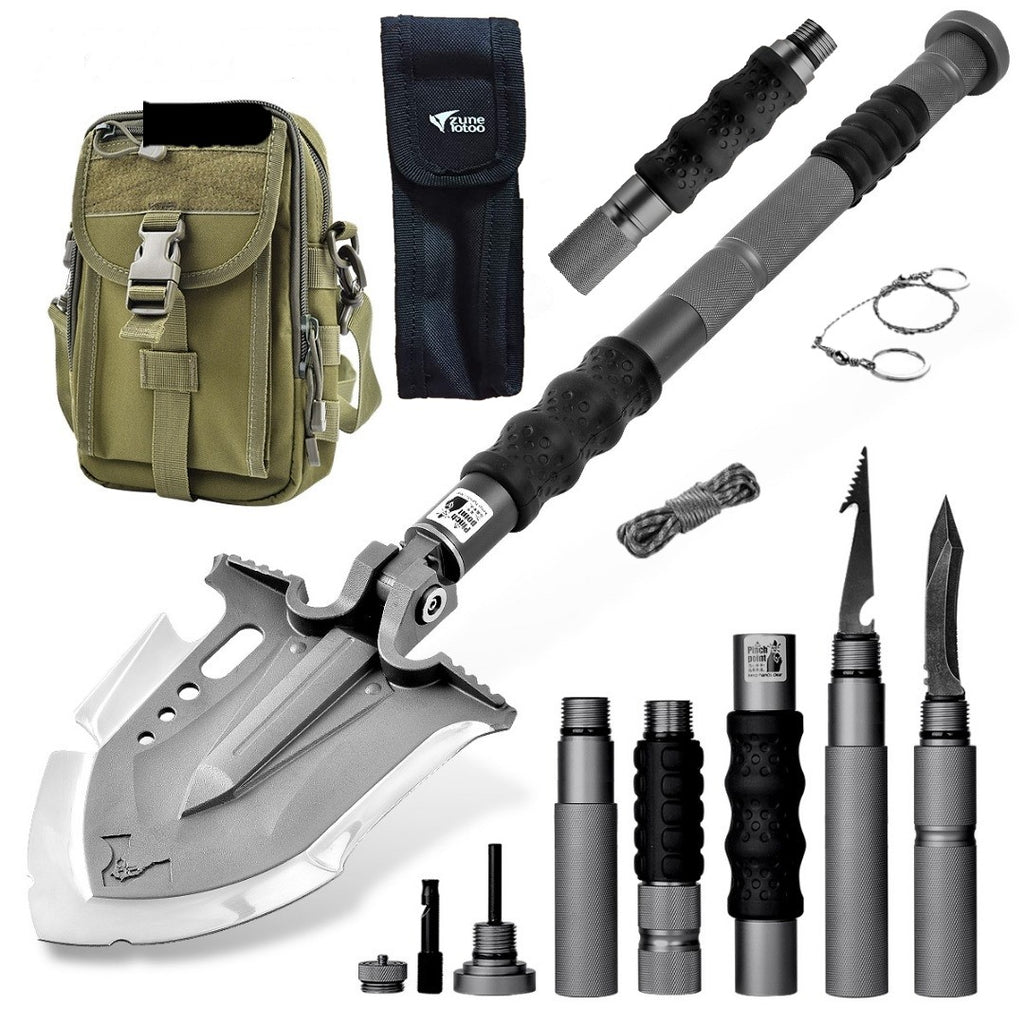 F-A3 Tactical Shovel w/Military Pouch and Handle Extension
