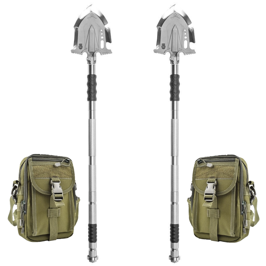 F-A3 Survival Shovel w/Military Style Pouch 2 Pack